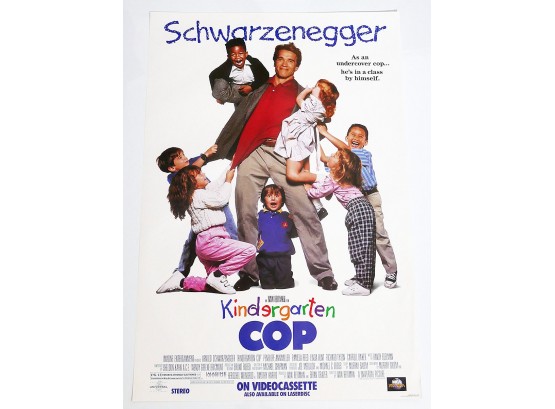 Original One-Sheet Movie/Video Poster - Kindergarten Cop (1990) - Arnold Schwarzenegger
