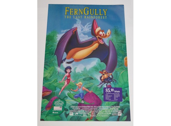 Original One-Sheet Movie/Video Poster - FernGully: The Last Rainforest (1992)
