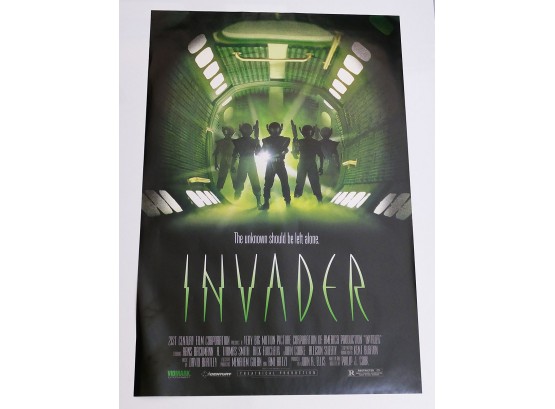Original One-Sheet Movie/Video Poster - Invader (1992)