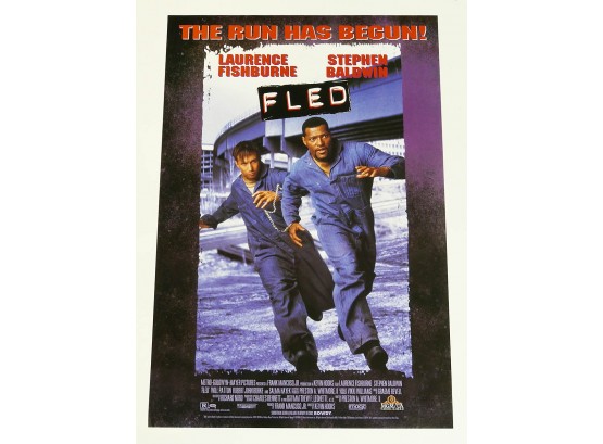 Original One-Sheet Movie/Video Poster - Fled (1996) - Laurence Fishburne, Stephen Baldwin
