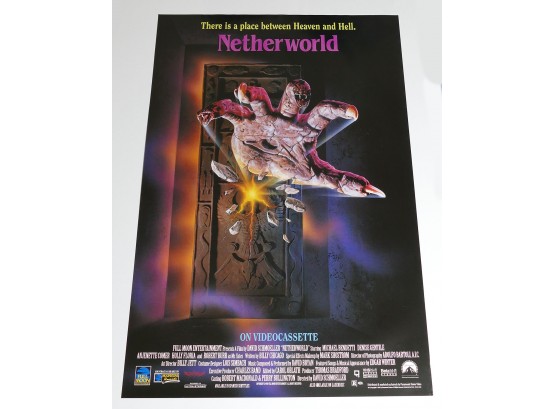 Original One-Sheet Movie/Video Poster - Netherworld (1991) - Horror