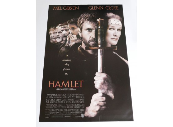 Original One-Sheet Movie/Video Poster - Hamlet (1990) - Mel Gibson, Glenn Close