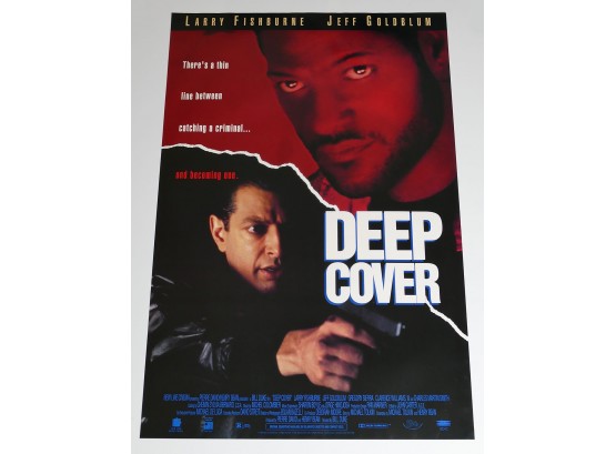 Original One-Sheet Movie/Video Poster - Deep Cover (1992) - Larry Fishburne, Jeff Goldblum