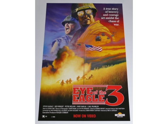 Original One-Sheet Movie/Video Poster - Eye Of The Eagle 3 (1992)