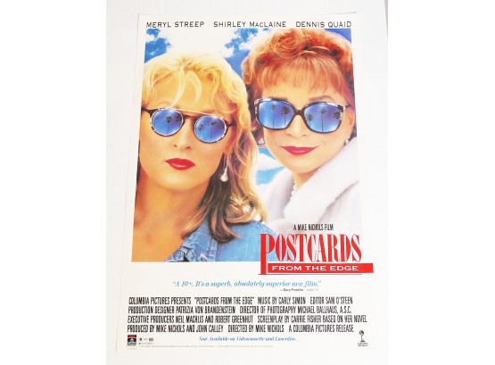 Original One-Sheet Movie/Video Poster -Postcards From The Edge (1991) - Meryl Streep, Shirley MacLaine