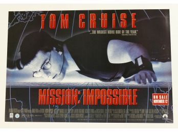 Original One-Sheet Movie/Video Poster - Mission: Impossible (1996) - Tom Cruise