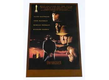 Original One-Sheet Movie Poster - Unforgiven (1992) - Clint Eastwood, Morgan Freeman, Gene Hackman