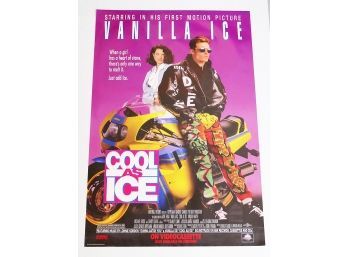 Original One-Sheet Movie/Video Poster - Cool As Ice (1991) - Vanilla Ice