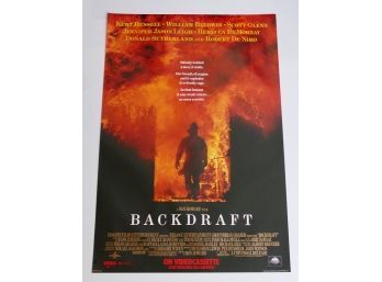 Original One-Sheet Movie/Video Poster - Backdraft (1991) - Kurt Russell, Robert DeNiro