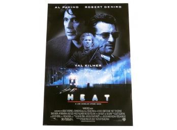 Original One-Sheet Movie Poster - Heat (1995) - Robert Deniro, Al Pacino, Val Kilmer