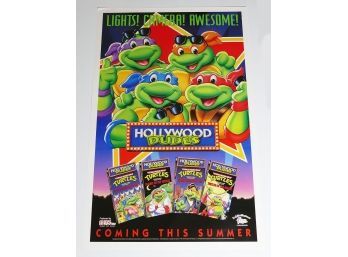 Original One-Sheet Movie/Video Poster - Teenage Mutant Ninja Turtles : Hollywood Dudes (1991)