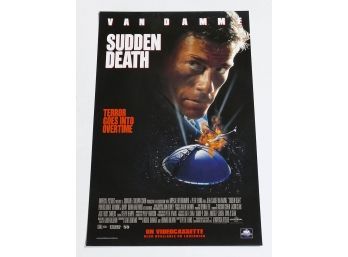 Original One-Sheet Movie/Video Poster - Sudden Death (1995) - Jean Claude Van Damme
