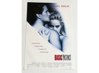 Original One-Sheet Movie Poster - Basic Instinct (1992) - Michael Douglas, Sharon Stone