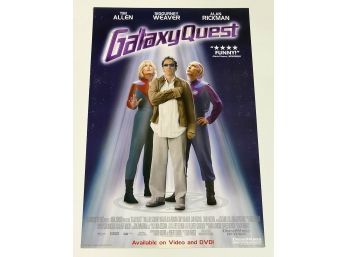 Original One-Sheet Movie/Video Poster - Galaxy Quest (1999) - Tim Allen, Sigourney Weaver