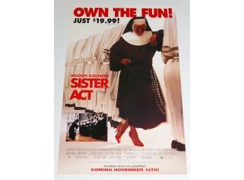 Original One-Sheet Movie/Video Poster - Sister Act (1992) - Whoopi Goldberg