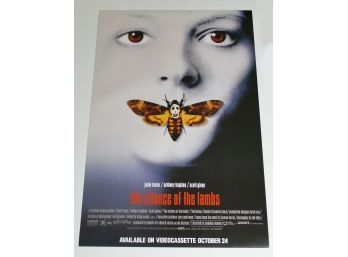 Original One-Sheet Movie/Video Double-Sided Poster - The Silence Of The Lambs (1991) - Jodie Foster