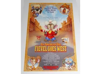 Original One-Sheet Movie/Video Poster - An American Tail: Fievel Goes West (1991)