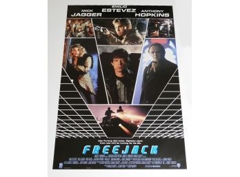 Original One-Sheet Movie/Video Poster - Freejack (1992) - Mick Jagger, Emilio Estevez