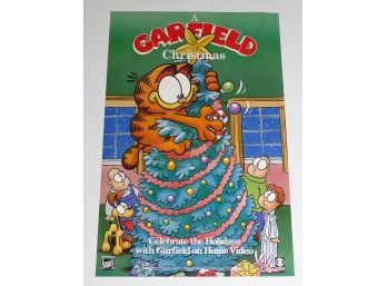 Original One-Sheet Movie/Video Poster - Garfield Christmas (1991)
