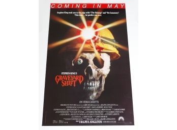 Original One-Sheet Movie/Video Poster - Steven King's Graveyard Shift (1990) - Horror