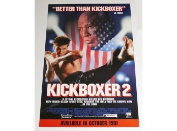 Original One-Sheet Movie/Video Poster - Kickboxer 2 (1990) - Sasha Mitchell