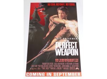 Original One-Sheet Movie/Video Poster - The Perfect Weapon (1991) - Jeff Speakman