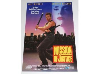 Original One-Sheet Movie/Video Poster - Mission Of Justice (1992) - Jeff Wincott, Brigette Nielsen