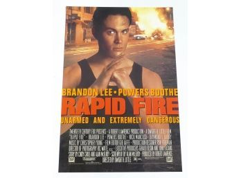 Original One-Sheet Movie/Video Poster - Rapid Fire (1992) - Brandon Lee