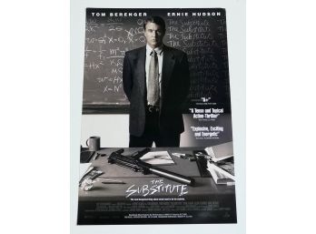 Original One-Sheet Movie/Video Poster - The Substitute (1996) - Tom Berenger, Ernie Hudson
