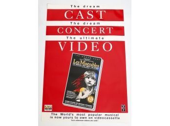Original One-Sheet Musical/Video Poster - Les Miserables
