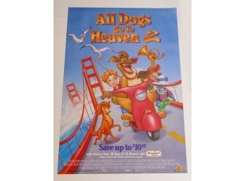 Original One-Sheet Movie/Video Poster - All Dogs Go To Heaven (1996) - Charlie Sheen