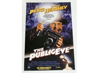 Original One-Sheet Movie/Video Poster - The Public Eye (1992) - Joe Pesci