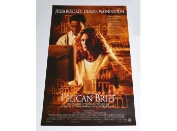 Original One-Sheet Movie/Video Poster - The Pelican Brief (1993) - Julia Roberts, Denzel Washington