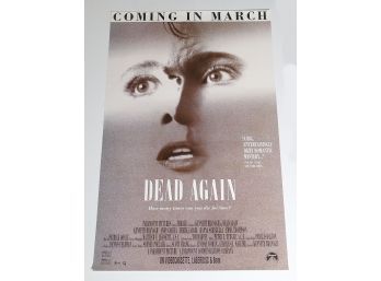 Original One-Sheet Movie/Video Poster - Dead Again (1992) - Kenneth Branagh