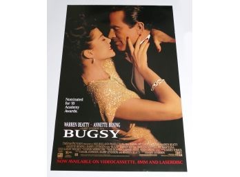 Original One-Sheet Movie/Video Poster - Bugsy (1992) - Warren Beatty, Annette Bening