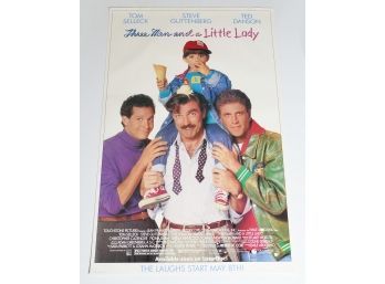 Original One-Sheet Movie/Video Poster - Three Men And A Little Lady (1990) - Tom Selleck, Ted Danson