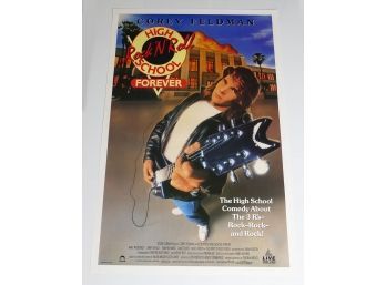 Original One-Sheet Movie/Video Poster - Rock And Roll High School Forever (1990) - Corey Feldman
