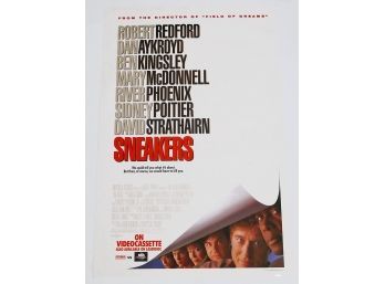 Original One-Sheet Movie/Video Poster - Sneakers (1992) - Robert Redford, River Phoenix