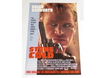 Original One-Sheet Movie/Video Poster - Stone Cold (1991) - Brian Bosworth