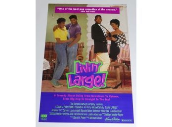 Original One-Sheet Movie/Video Poster - Livin' Large (1991) - Julia Campbell