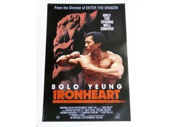 Original One-Sheet Movie Poster - Ironheart (1992) - Bolo Yeung