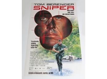 Original One-Sheet Movie/Video Poster - Sniper (1993) - Tom Berenger