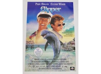 Original One-Sheet Movie/Video Poster - Flipper (1996) - Paul Hogan, Elijah Wood