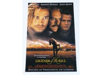 Original One-Sheet Movie/Video Poster - Legends Of The Fall (1994) - Brad Pitt, Anthony Hopkins