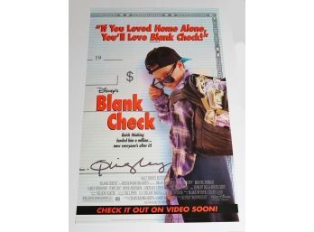 Original One-Sheet Movie/Video Poster - Disney's Blank Check (1994)