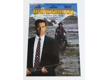 Original One-Sheet Movie/Video Poster - Thunderheart (1992) - Val Kilmer