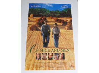 Original One-Sheet Movie/Video Poster - Of Mice And Men (1992) - John Malkovich, Gary Sinise