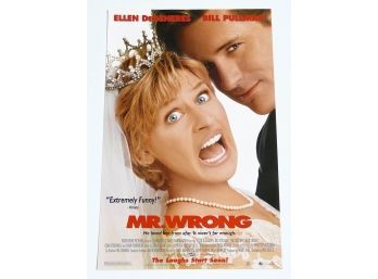 Original One-Sheet Movie/Video Poster - Mr. Wrong (1996) - Ellen Degeneres
