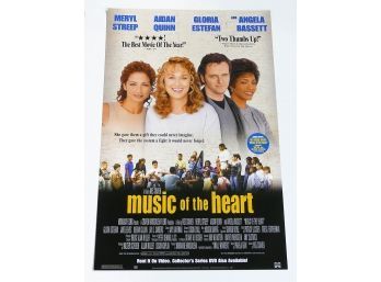 Original One-Sheet Movie/Video Poster - Music Of The Heart (1999) - Meryl Streep, Angela Bassett