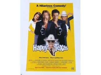 Original One-Sheet Movie/Video Poster - Happy Texas (1999) - Steve Zahn, Illena Douglas